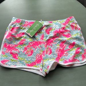 Lilly Pulitzer little Chrissir short lobster Sz XL 12/14 girls